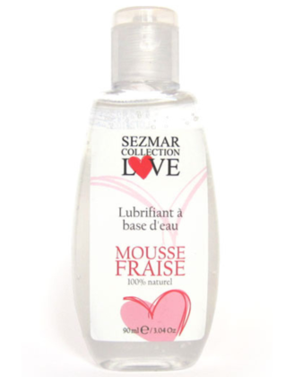 Lubrifiant à base d'eau 100% naturel Mousse fraise 90 ml