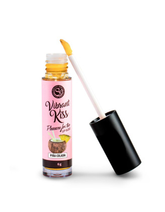 Gloss sexe oral vibrant Pina Colada 100% comestible