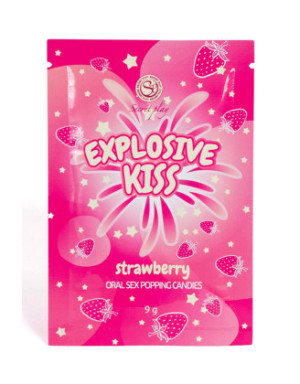 Bonbons pétillants à la fraise spécial sexe oral