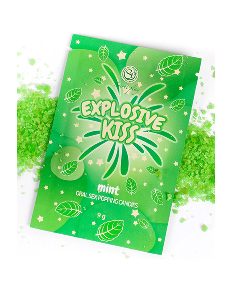 Bonbons pétillants à la menthe spécial sexe oral