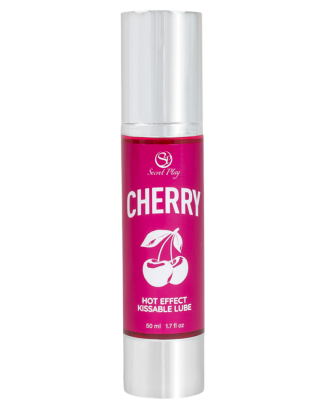 2 en 1 Lubrifiant et huile de massage cerise chauffant