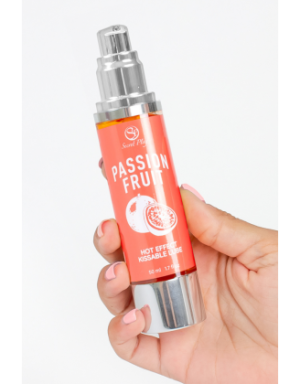 2 en 1 Lubrifiant et huile de massage fruit de la passion chauffant