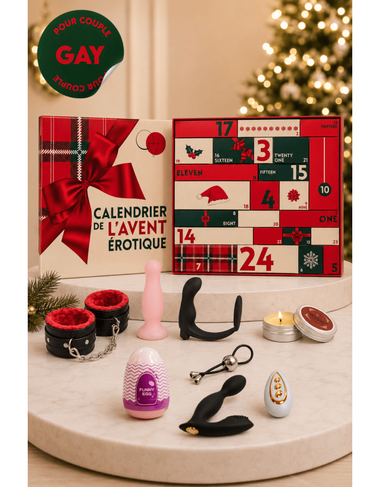 Calendrier de l’Avent érotique 24 surprises pour couple gay - 2026