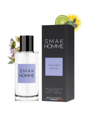 SMAK HOMME Eau de Toilette de Séduction pour Homme 50 ml - RUF