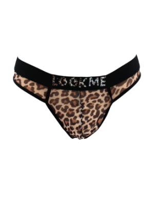 String en résille imprimé léopard