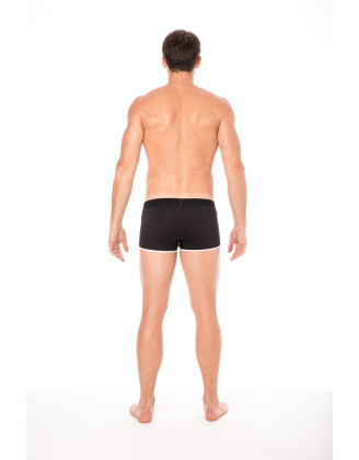 Mini-Pants noir échancré avec zip