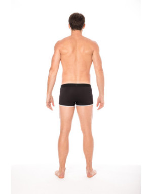 Mini-Pants noir échancré avec zip