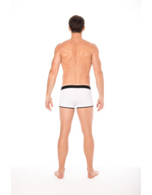 Mini-Pants blanc échancré avec zip