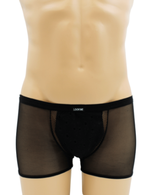 Boxer noir semi opaque