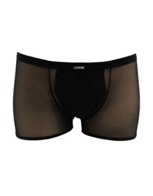 Boxer noir semi opaque