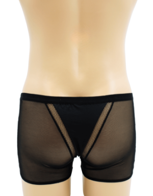 Boxer noir semi opaque