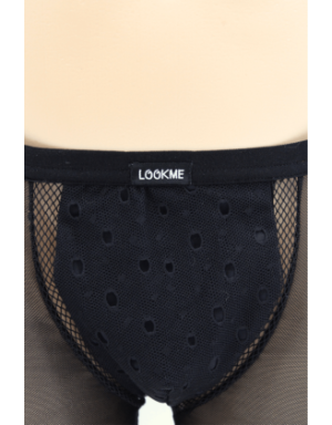 Boxer noir semi opaque
