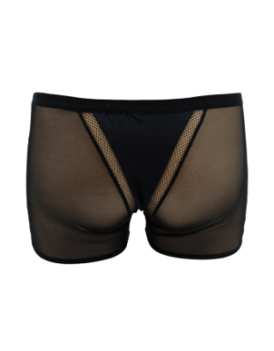 Boxer noir semi opaque
