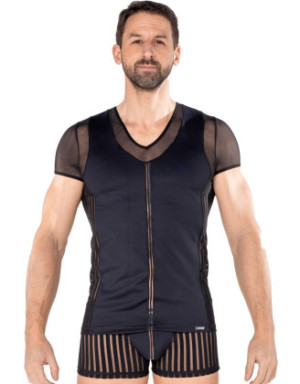 T-shirt noir Biker
