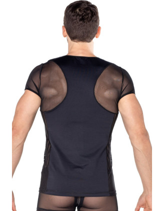 T-shirt noir Biker