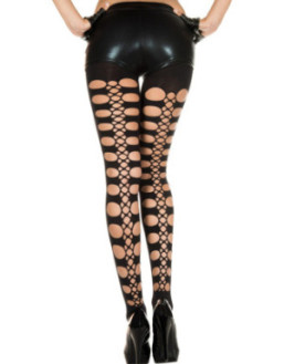 Collant legging noir sexy avec trous