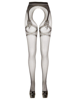 Collant fantaisie résille ouvert