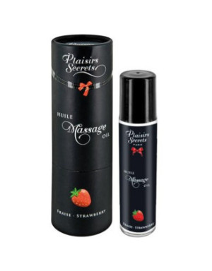 Huile de massage comestible fraise 59ml