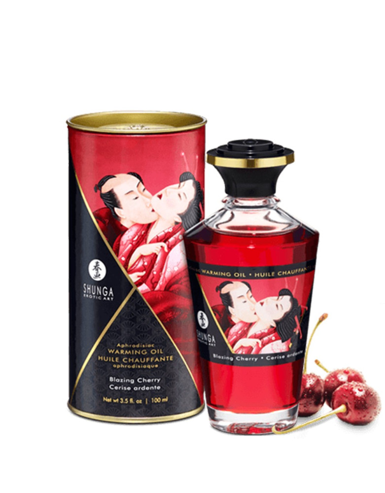 Huile chauffante cerise comestible 100ml