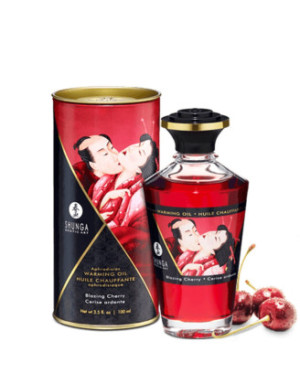 Huile chauffante cerise comestible 100ml