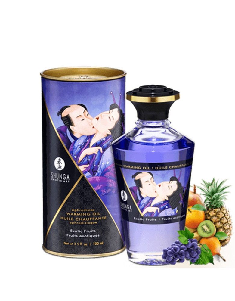 Huile chauffante fruits exotiques comestible 100ml
