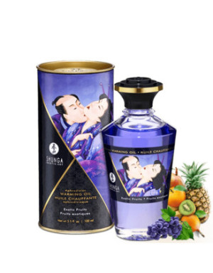 Huile chauffante fruits exotiques comestible 100ml
