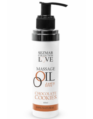 Huile de massage comestible cookie chocolat 100ml 100% naturelle