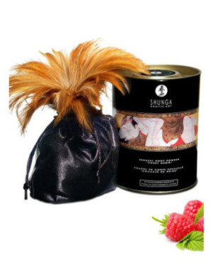 Poudre de massage corporelle comestible émotion de framboises 228grs