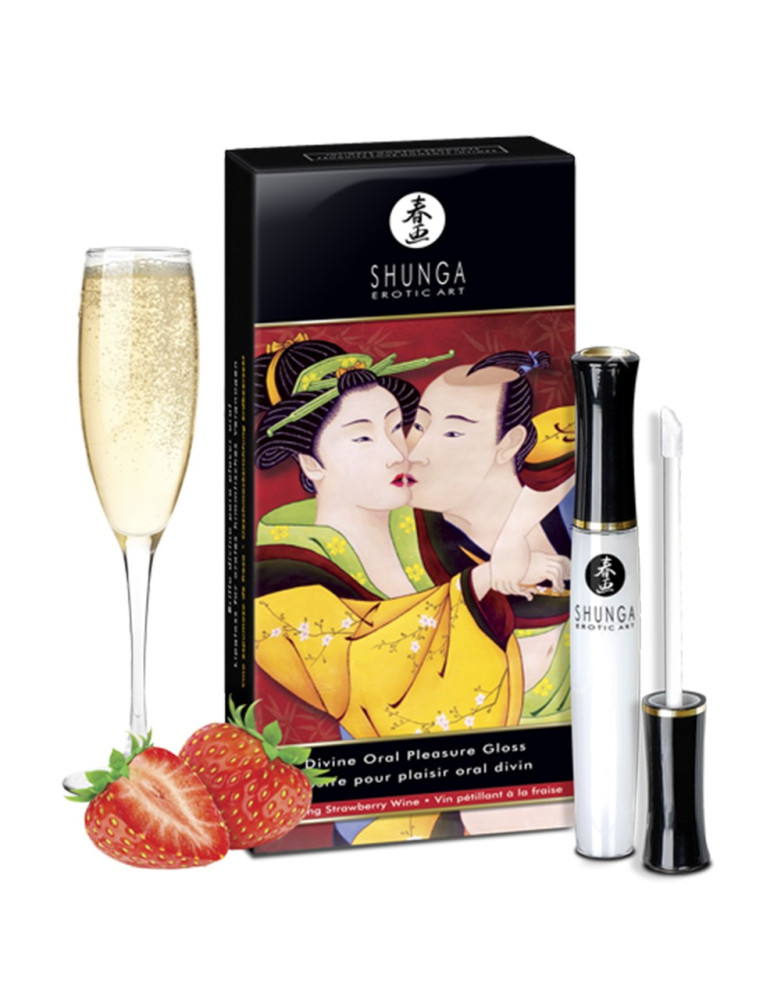 Gloss de plaisir oral fraise vin pétillant 10ml