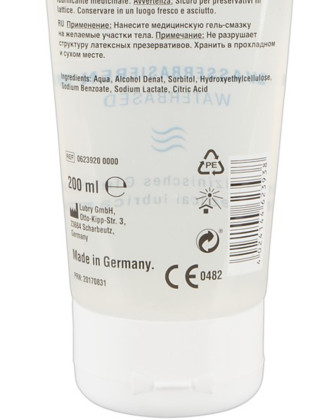 Lubrifiant à base d'eau végétalien 200ml