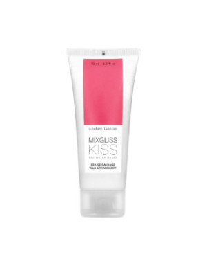 Lubrifiant Mixgliss eau Kiss Fraise sauvage 70 ML
