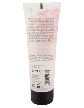 Lubrifiant à base d'eau arôme fraise, végétalien 80 ml