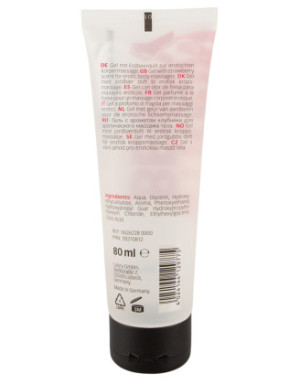 Lubrifiant à base d'eau arôme fraise, végétalien 80 ml
