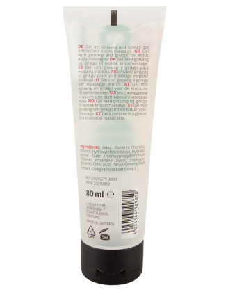 Lubrifiant à base d'eau et d'extraits de ginseng et de ginkgo 80 ml