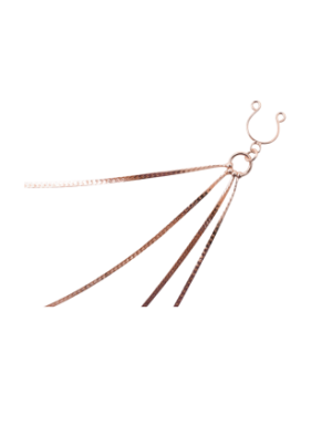 bijou pinces tétons avec 4 chainettes doré rose