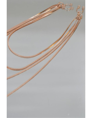 bijou pinces tétons avec 4 chainettes doré rose