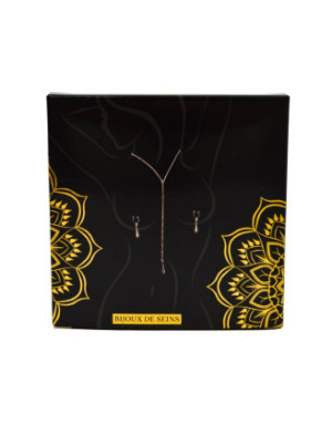 bijoux de corps, pinces de seins goutte et tour de cou chainette