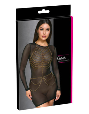 Chaines de corps en métal doré