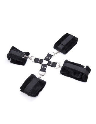 Menottes attache en croix pour mains et pieds Dreamy Fetish