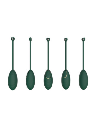 Œuf vibrant Vert Emeraude avec télécommande USB