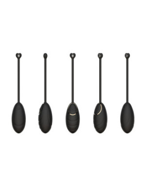 Œuf vibrant noir avec télécommande USB