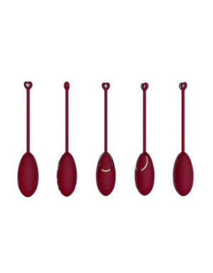 Œuf vibrant rouge avec télécommande USB