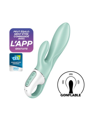Vibromasseur rabbit gonflant connecté, USB Air Pump Bunny 5+ Satisfyer