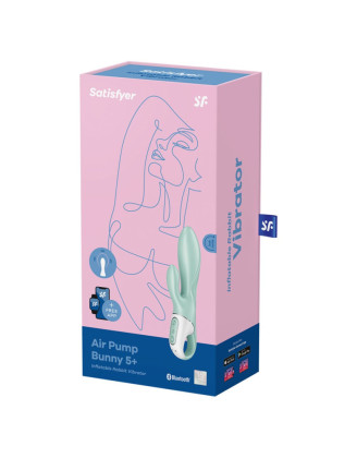 Vibromasseur rabbit gonflant connecté, USB Air Pump Bunny 5+ Satisfyer