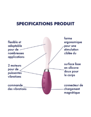 Vibromasseur G-spot flexible USB G-Spot Flex 3 Satisfyer
