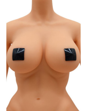 Nipple Métal noir Cache tétons carré