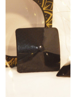 Nipple Métal noir Cache tétons carré