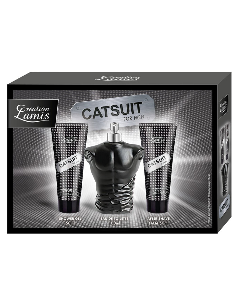 Coffret Eau de toilette Catsuit for Men, gel douche et un baume après rasage