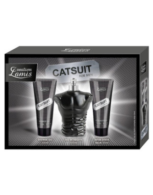 Coffret Eau de toilette Catsuit for Men, gel douche et un baume après rasage