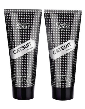 Coffret Eau de toilette Catsuit for Men, gel douche et un baume après rasage